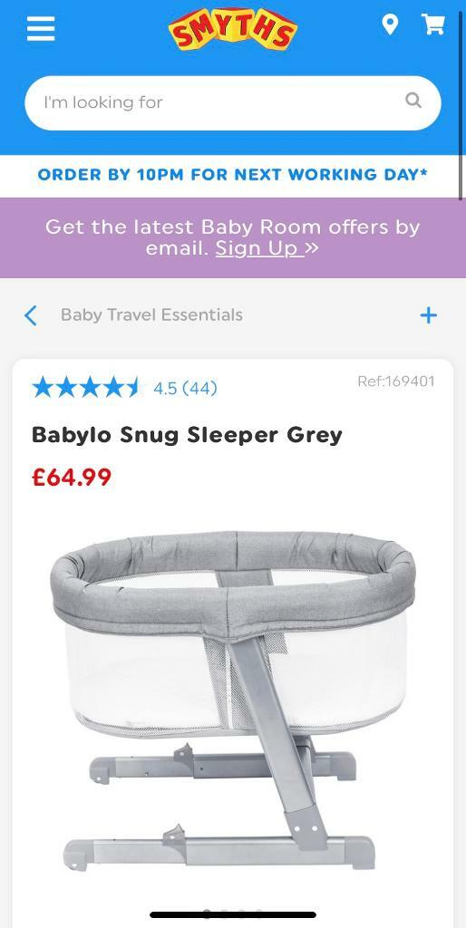 babylo snug sleeper grey